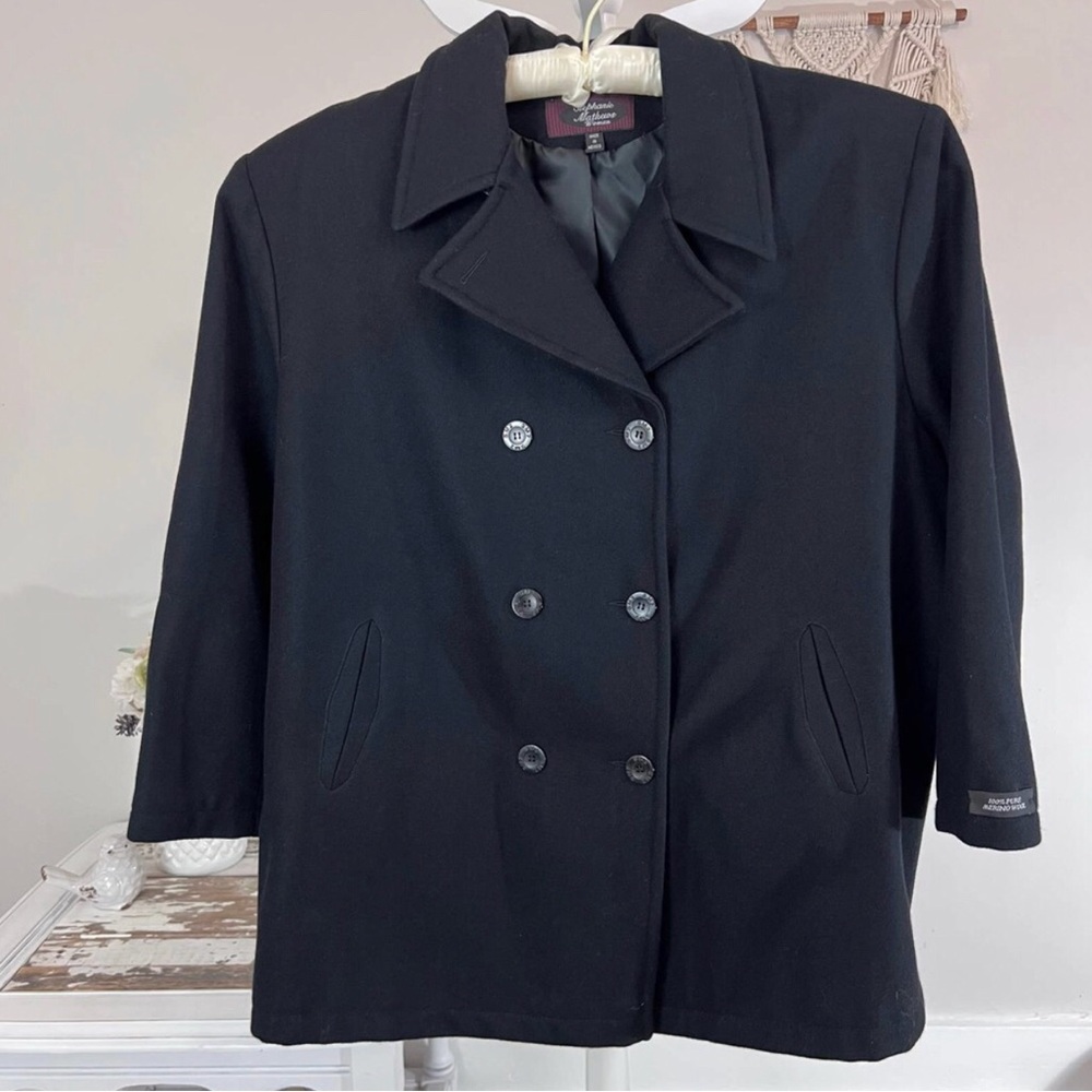 100% Merino wool Pea Coat 3x